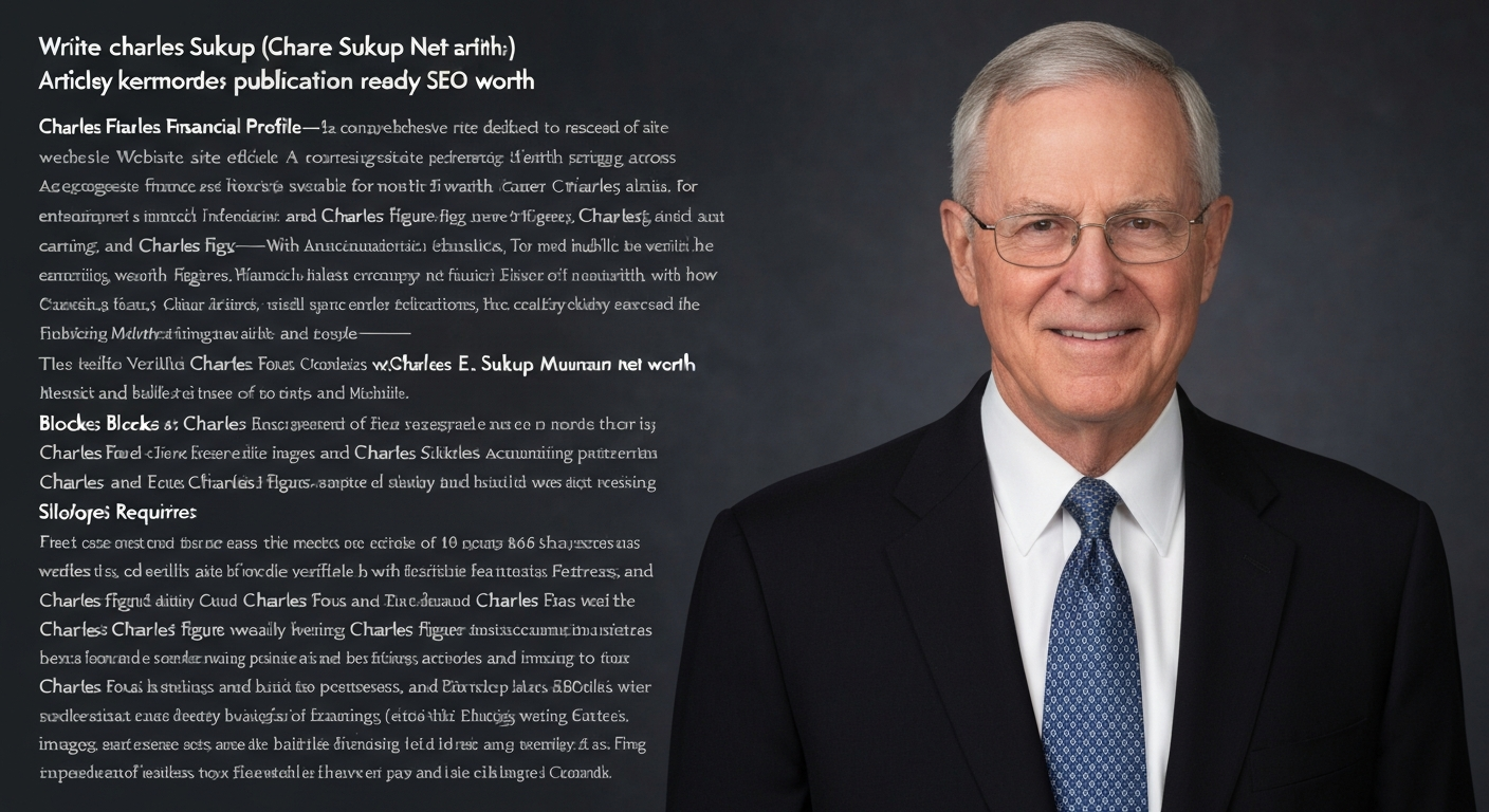 Portrait or business headshot of Charles Sukup, chairman of Sukup Manufacturing Co.
