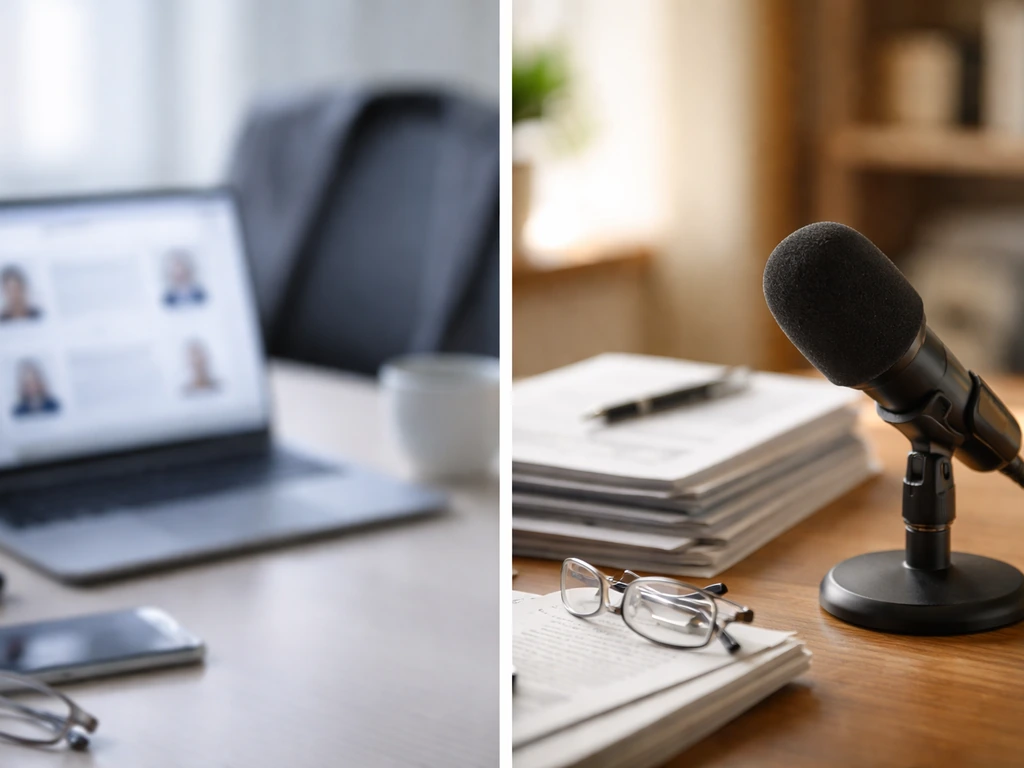 Two blurred business-style identity placeholders representing different “Charles Woodburn” search results