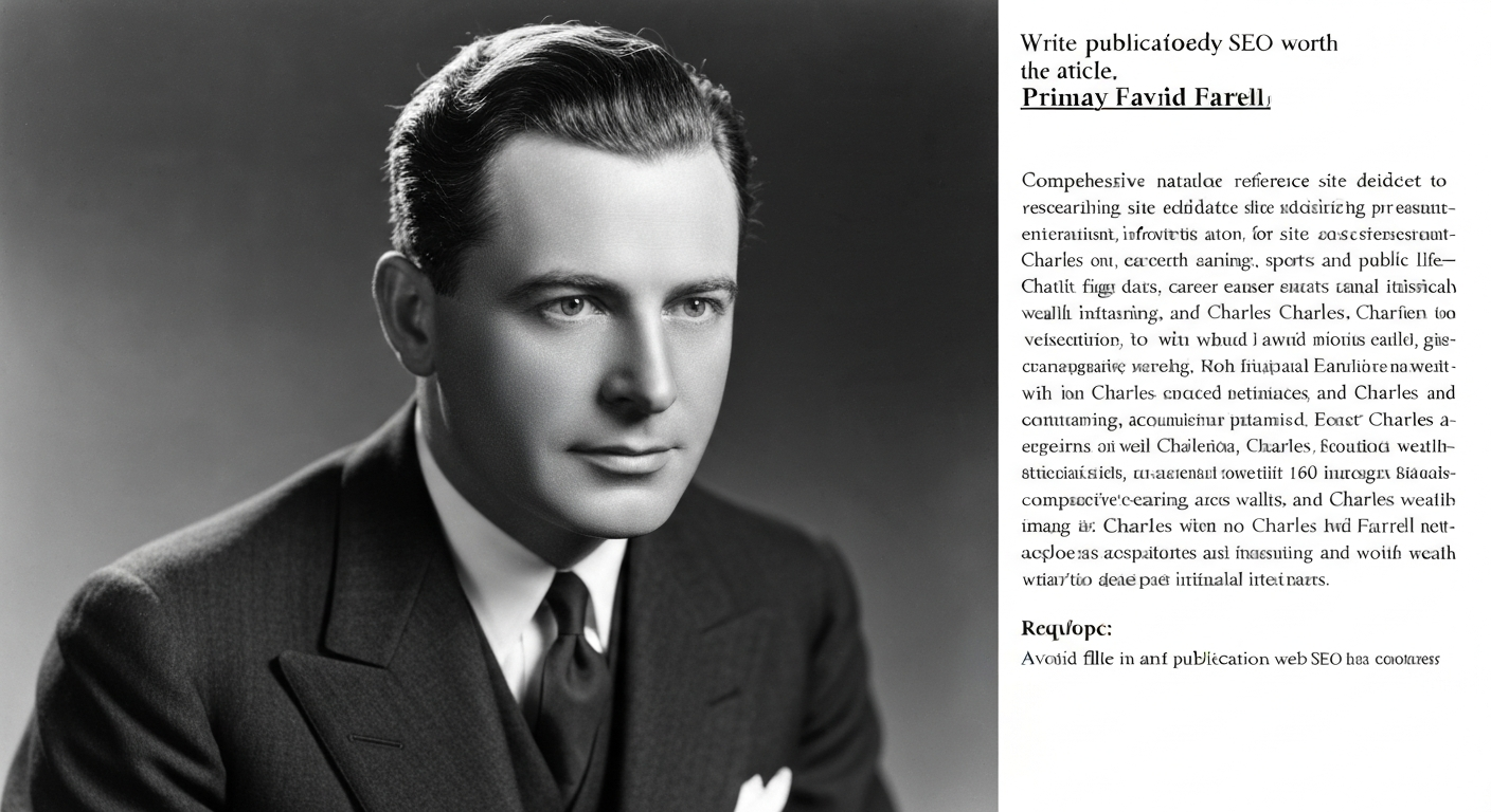 Portrait of Charles David Farrell in a late-1920s studio publicity photograph.